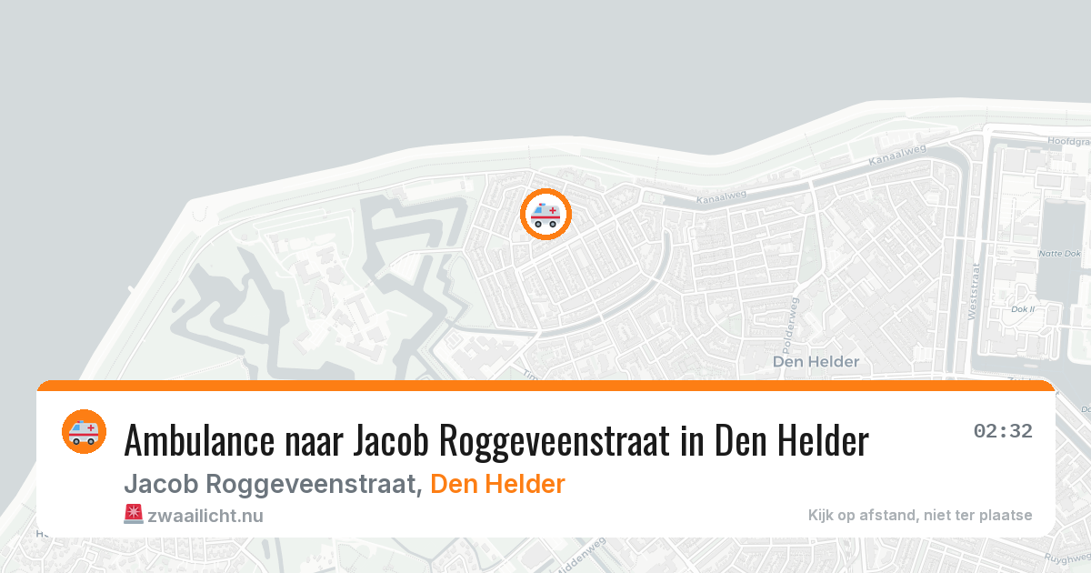 Ambulance naar Jacob Roggeveenstraat in Den Helder — 26 mei 2026