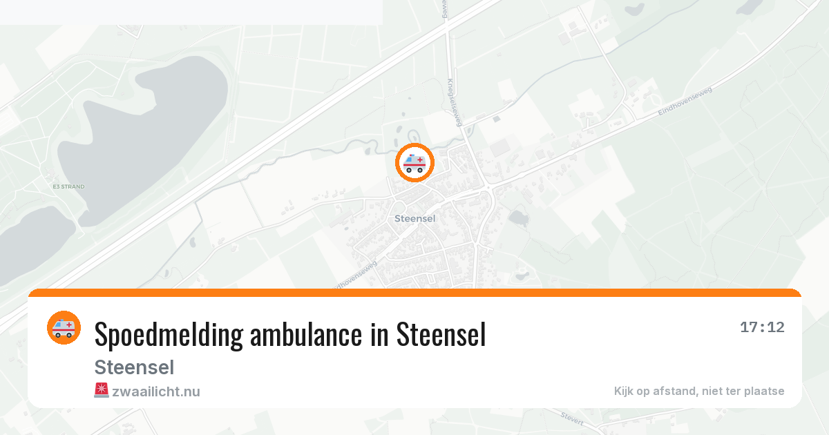 Spoedmelding ambulance in Steensel — 31 mrt 2026