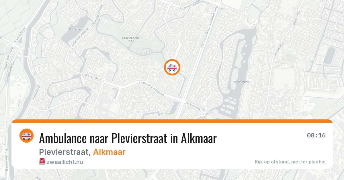 Ambulance naar Plevierstraat in Alkmaar — 11 jul 2026