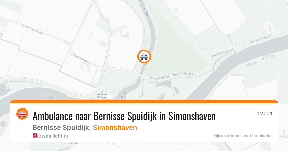 Ambulance naar Bernisse Spuidijk in Simonshaven — 12 jul 2026