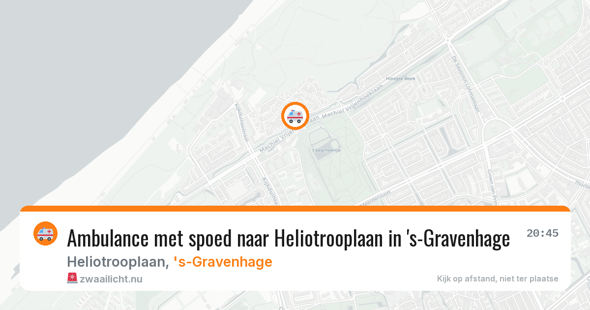 Ambulance met spoed naar Heliotrooplaan in 's-Gravenhage — 20 mrt 2026