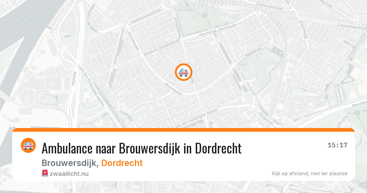 Ambulance naar Brouwersdijk in Dordrecht — 2 jun 2026