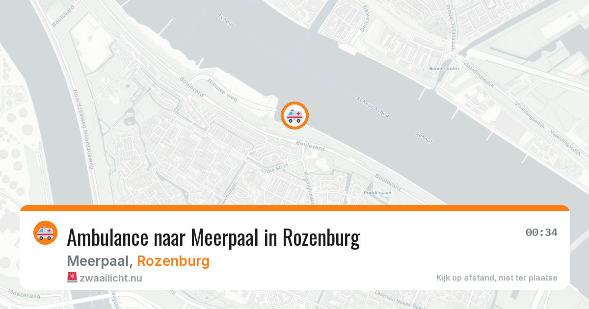 Ambulance naar Meerpaal in Rozenburg — 1 jun 2026