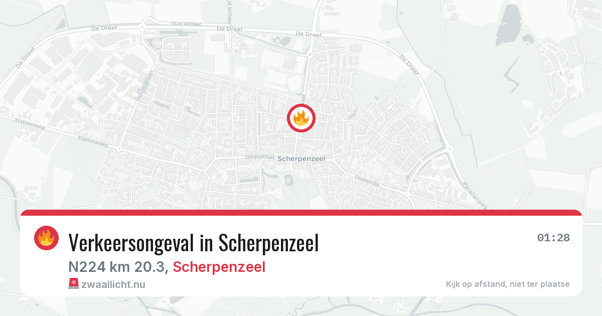 Verkeersongeval in Scherpenzeel — 10 jul 2026