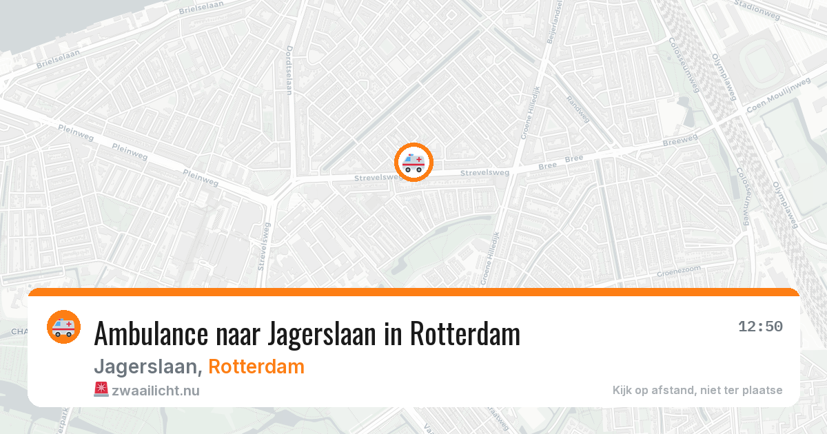 Ambulance naar Jagerslaan in Rotterdam — 12 mei 2026