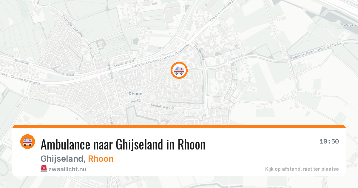 Ambulance naar Ghijseland in Rhoon — 13 jul 2026