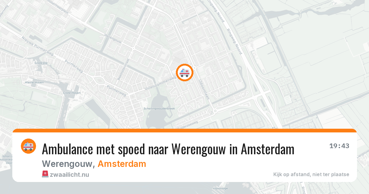 Ambulance met spoed naar Werengouw in Amsterdam — 4 jun 2026