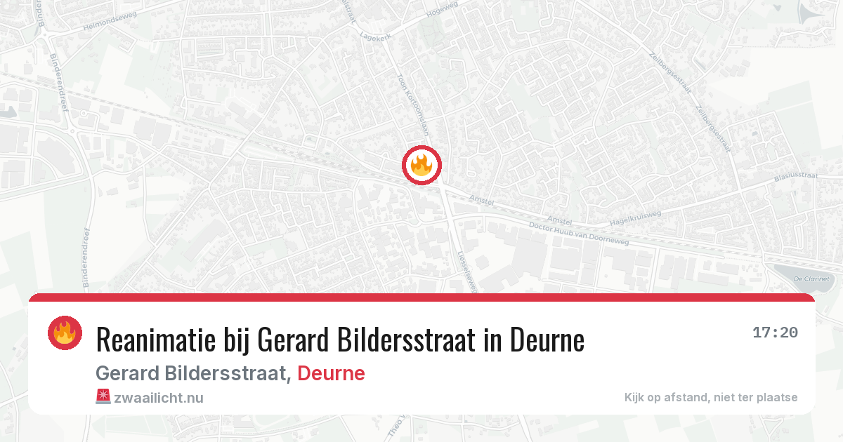 Reanimatie bij Gerard Bildersstraat in Deurne — 21 jul 2026