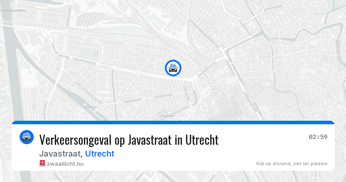 Verkeersongeval op Javastraat in Utrecht — 12 jul 2026