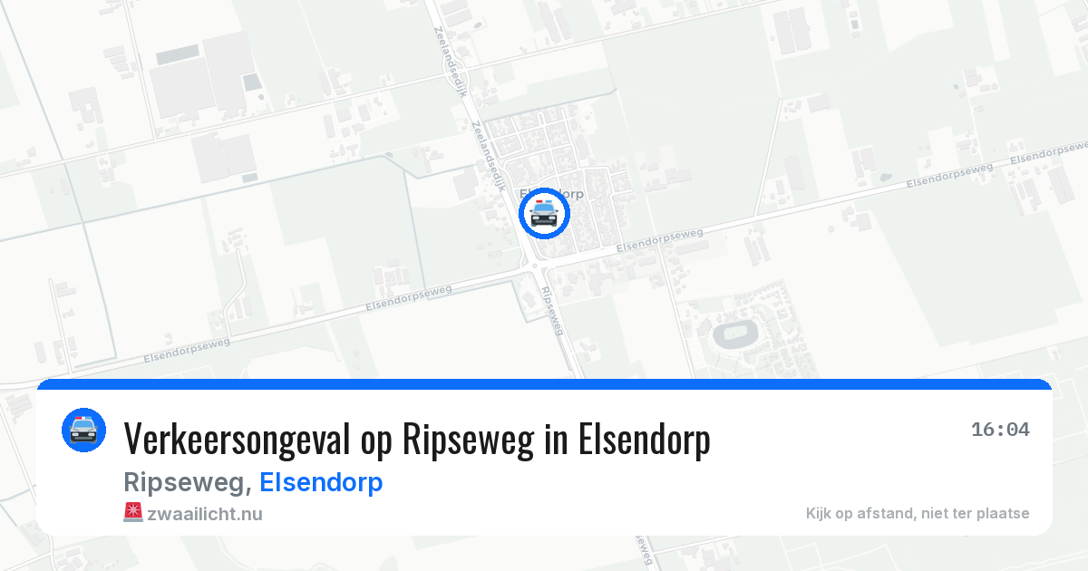 Verkeersongeval op Ripseweg in Elsendorp — 29 jun 2026
