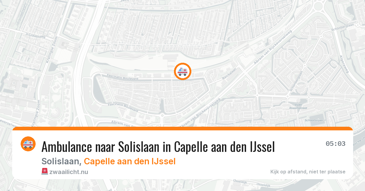 Ambulance naar Solislaan in Capelle aan den IJssel — 13 jul 2026