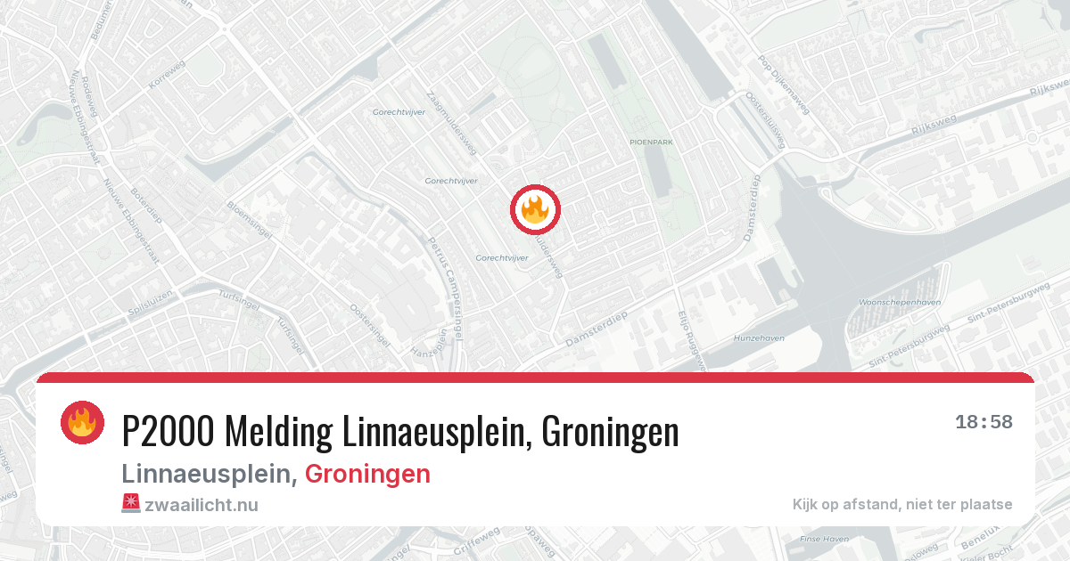 P2000 Melding Linnaeusplein, Groningen — 8 apr 2026