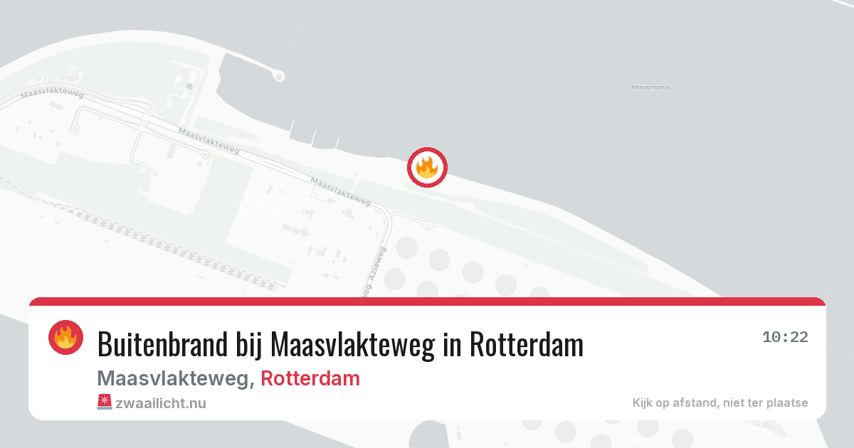 Buitenbrand bij Maasvlakteweg in Rotterdam — 5 mei 2026