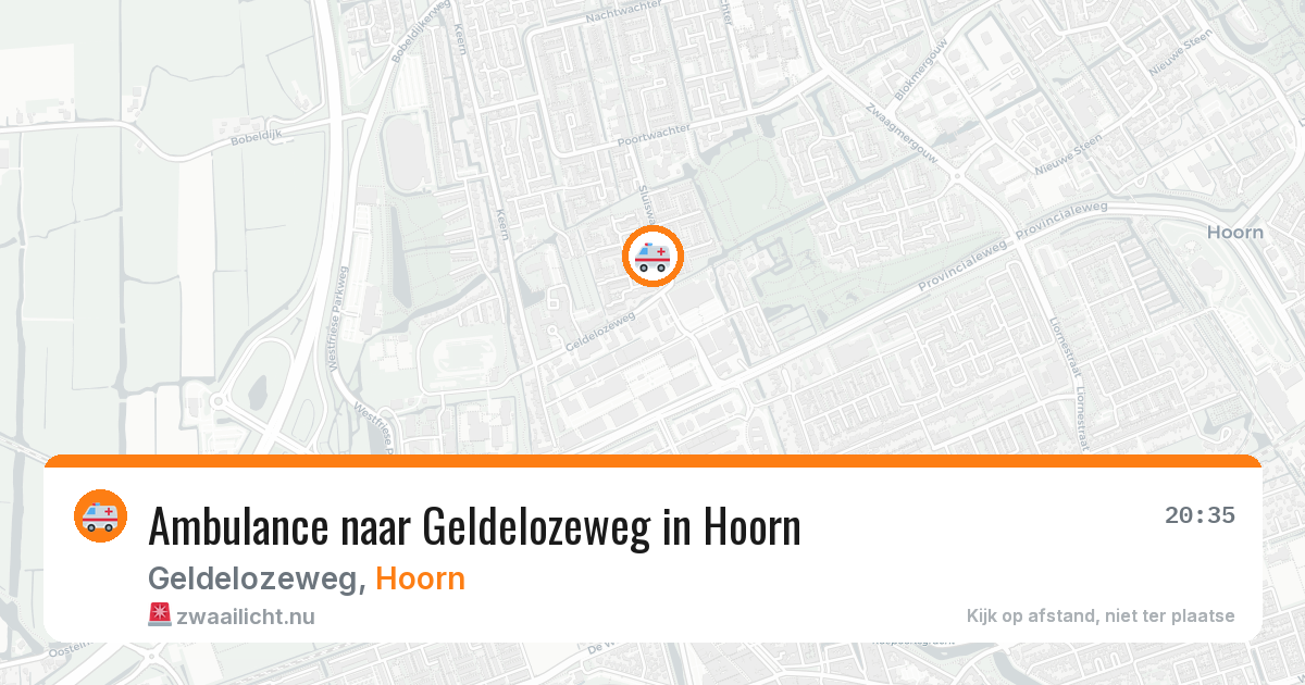 Ambulance naar Geldelozeweg in Hoorn — 12 jul 2026