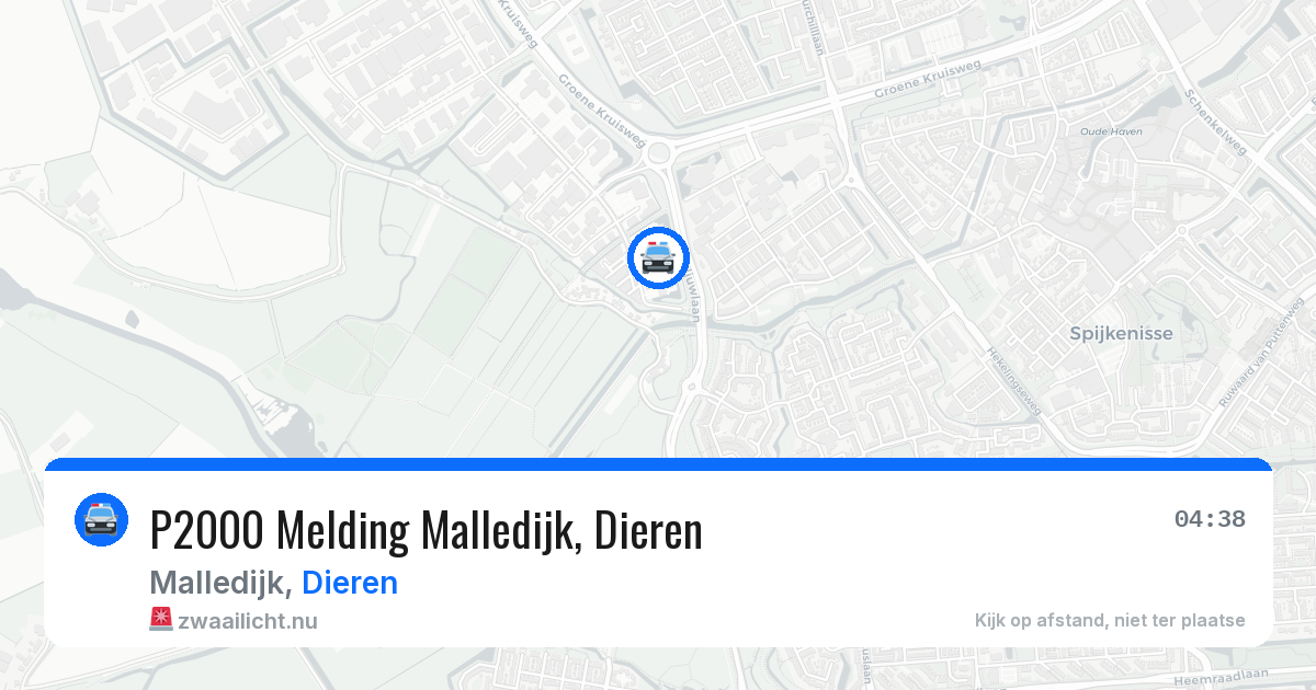 P2000 Melding Malledijk, Dieren — 4 jun 2026