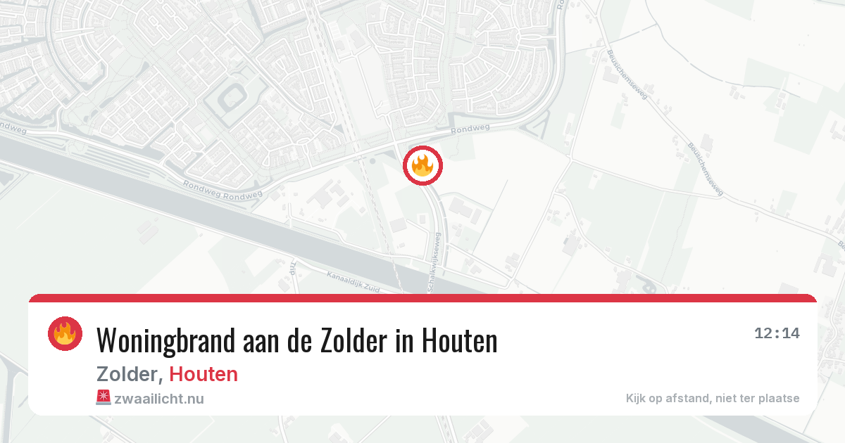 Woningbrand aan de Zolder in Houten — 8 apr 2026