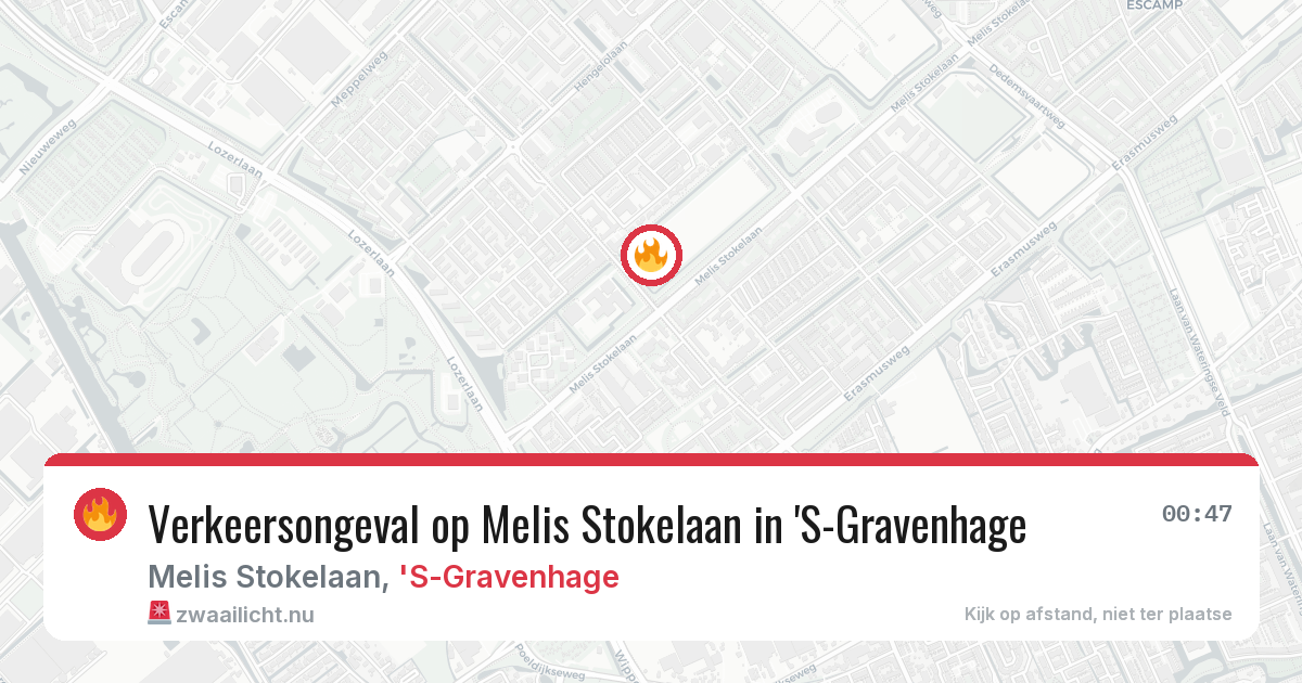 Verkeersongeval op Melis Stokelaan in 'S-Gravenhage — 16 mrt 2026
