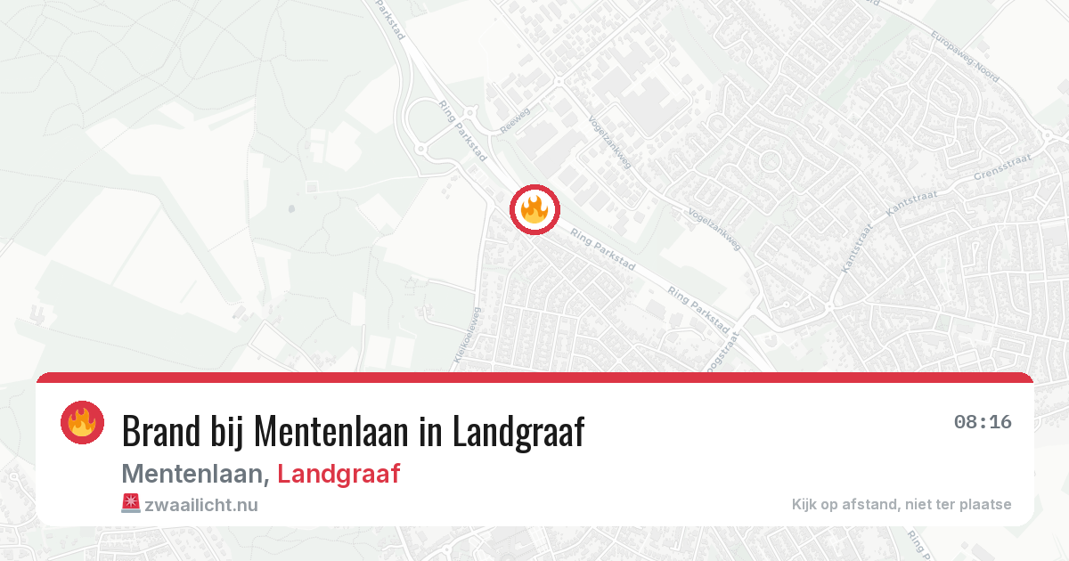 Brand bij Mentenlaan in Landgraaf — 18 jul 2026