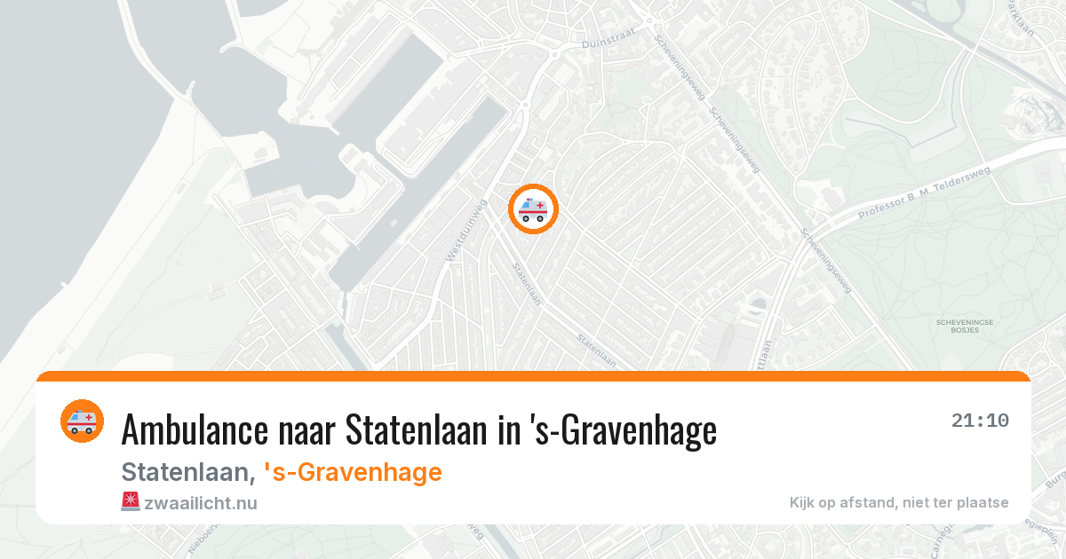 Ambulance naar Statenlaan in 's-Gravenhage — 21 mei 2026