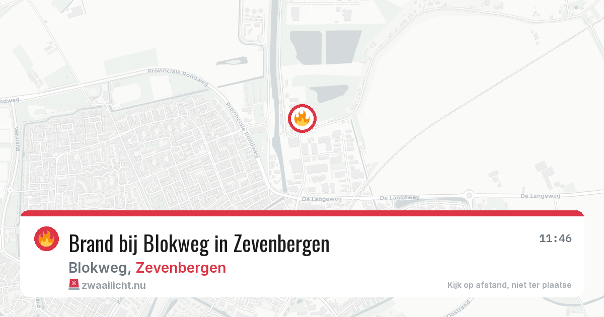 Brand bij Blokweg in Zevenbergen — 29 mei 2026