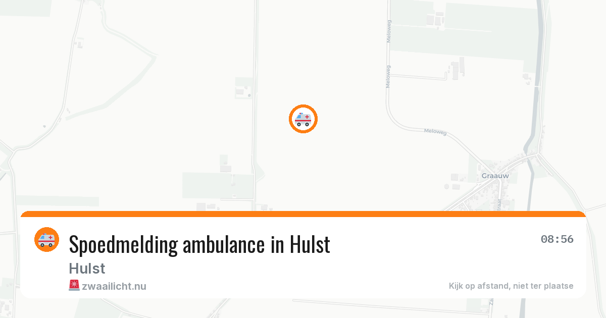 Spoedmelding ambulance in Hulst — 3 mei 2026