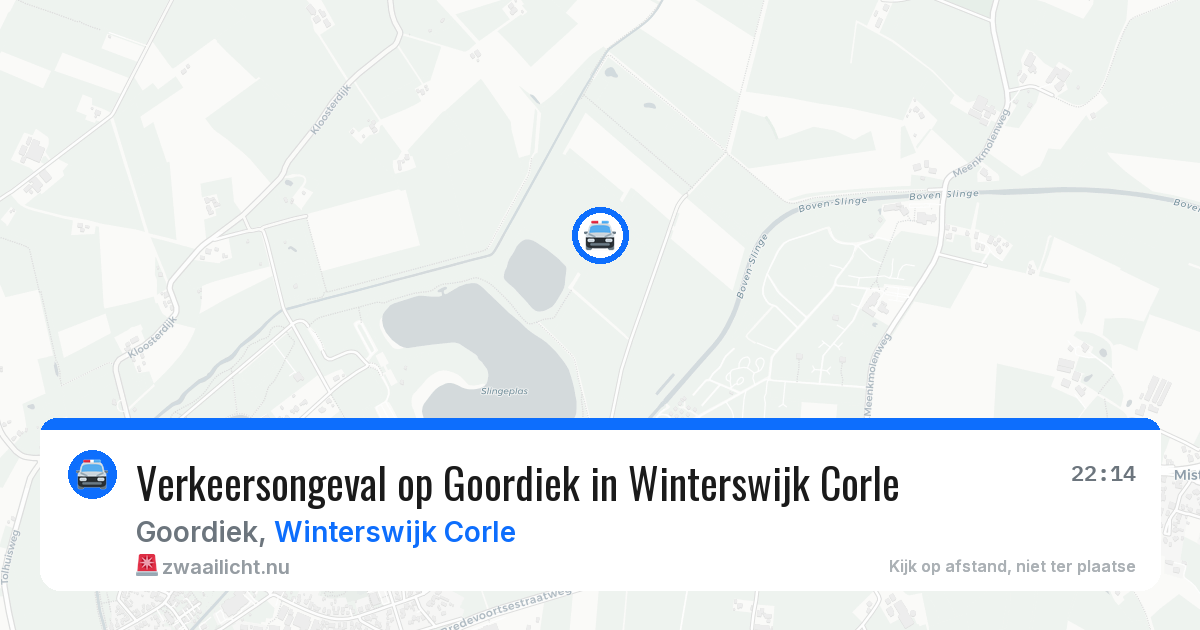 Verkeersongeval op Goordiek in Winterswijk Corle — 30 mrt 2026