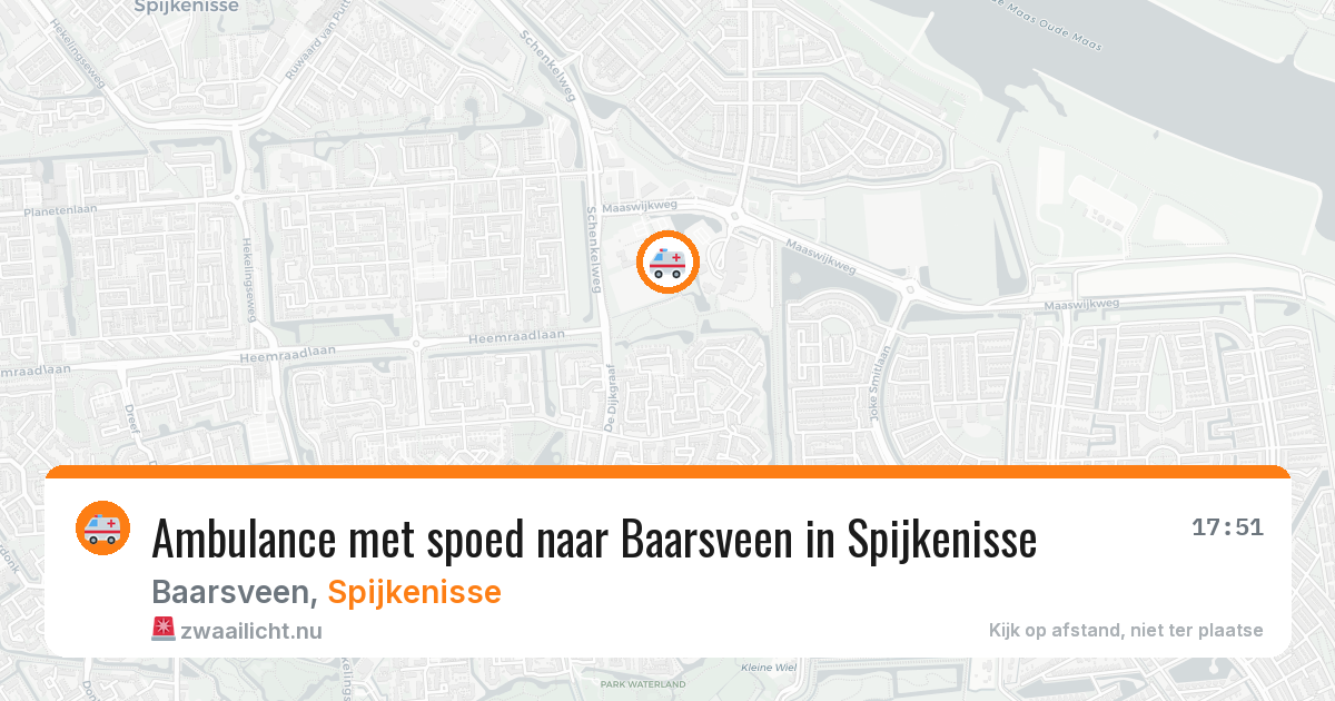 Ambulance met spoed naar Baarsveen in Spijkenisse — 11 jul 2026