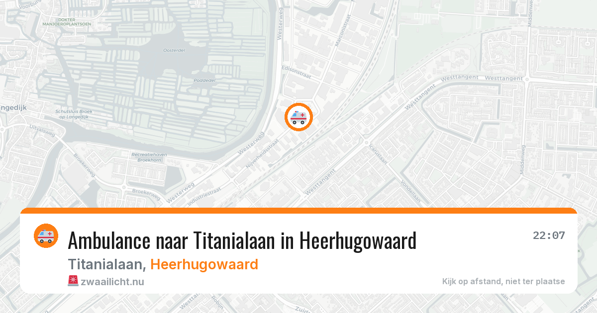 Ambulance naar Titanialaan in Heerhugowaard — 6 jun 2026