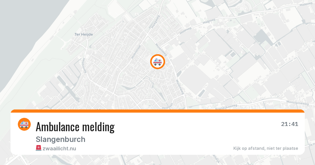 Ambulance melding — 22 jan 2026