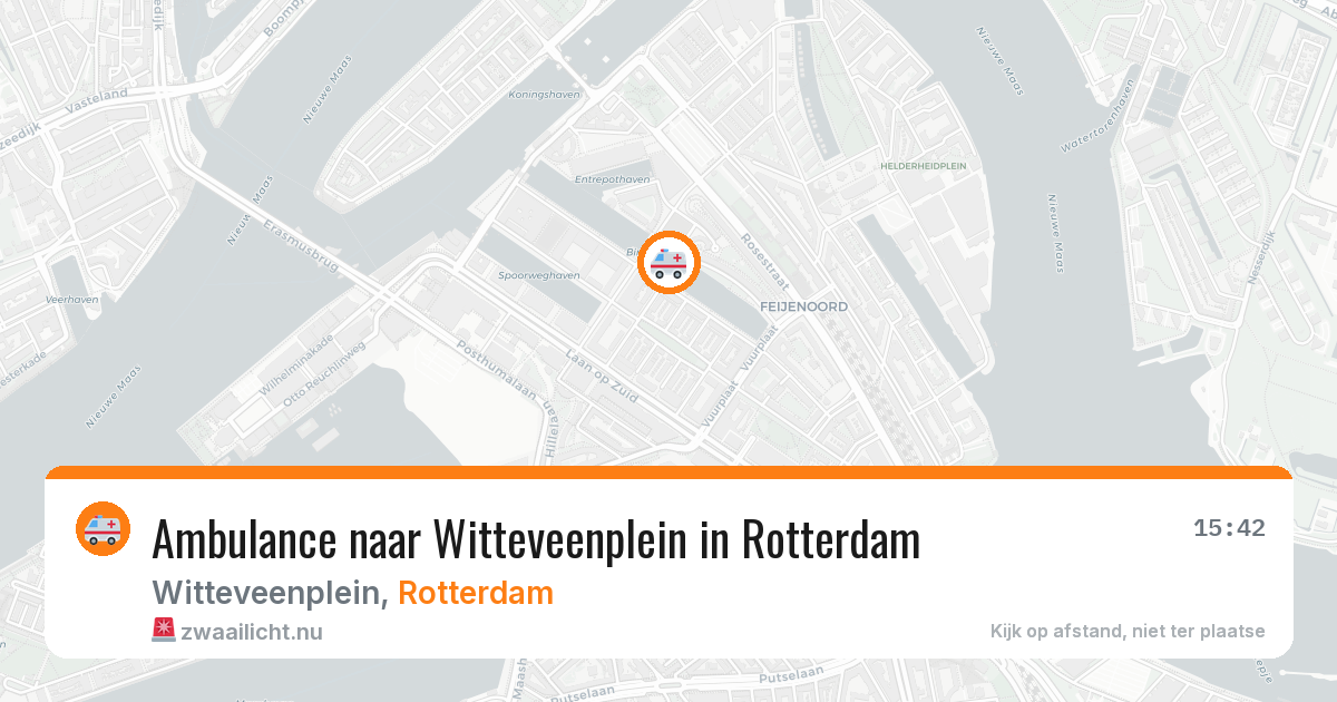 Ambulance naar Witteveenplein in Rotterdam — 21 jul 2026
