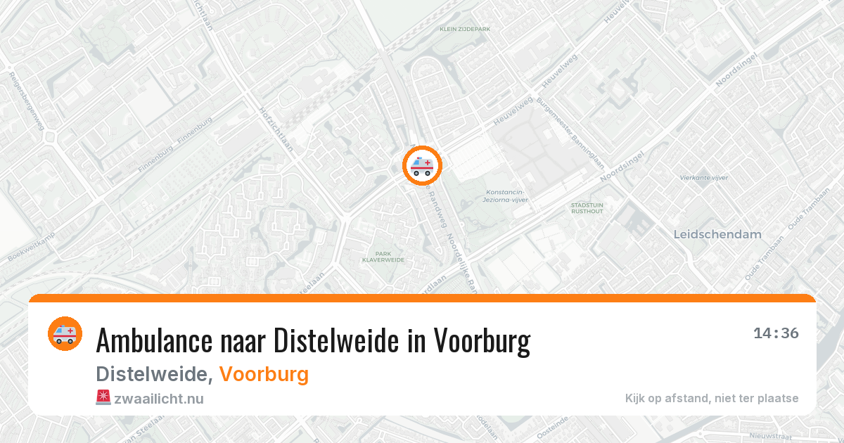 Ambulance naar Distelweide in Voorburg — 1 jun 2026