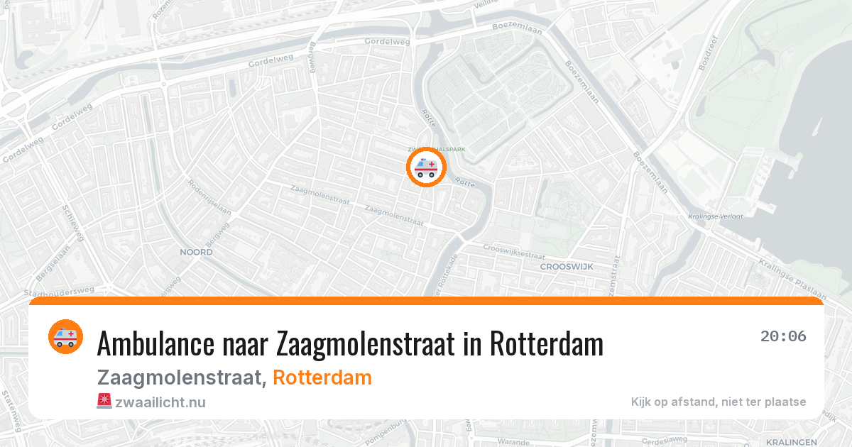 Ambulance naar Zaagmolenstraat in Rotterdam — 22 jul 2026