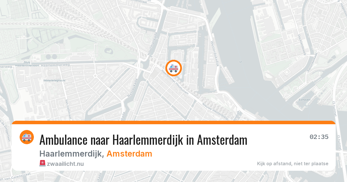 Ambulance naar Haarlemmerdijk in Amsterdam — 23 jul 2026