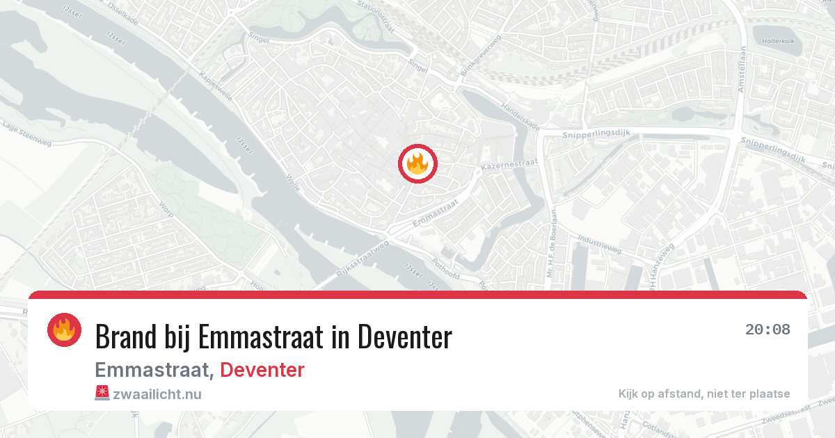 Brand bij Emmastraat in Deventer — 26 jun 2026