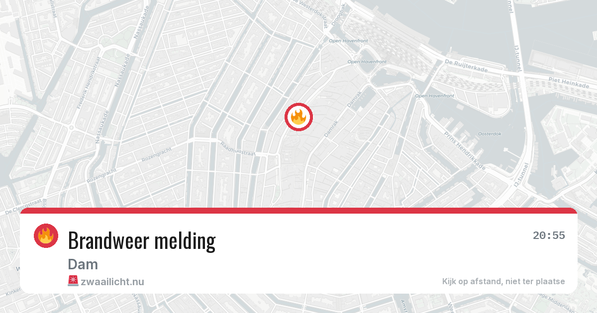 Brandweer melding — 15 mei 2026
