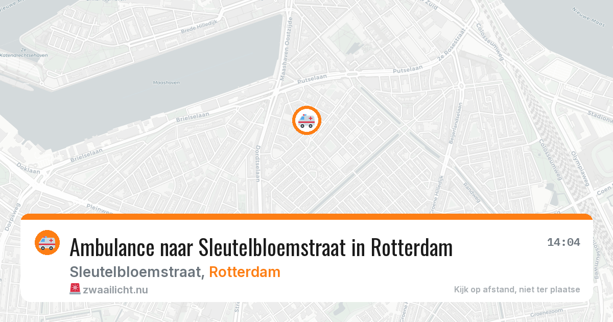 Ambulance naar Sleutelbloemstraat in Rotterdam — 7 mei 2026