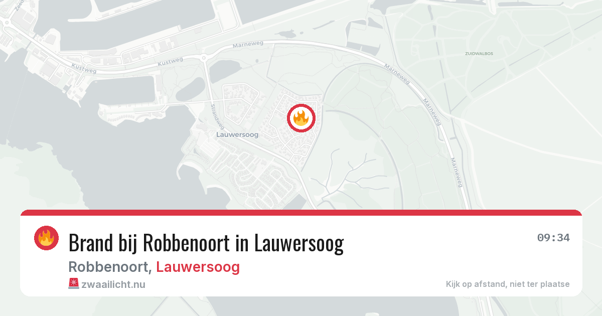 Brand bij Robbenoort in Lauwersoog — 20 jul 2026
