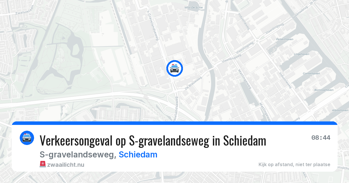 Verkeersongeval op S-gravelandseweg in Schiedam — 14 jul 2026