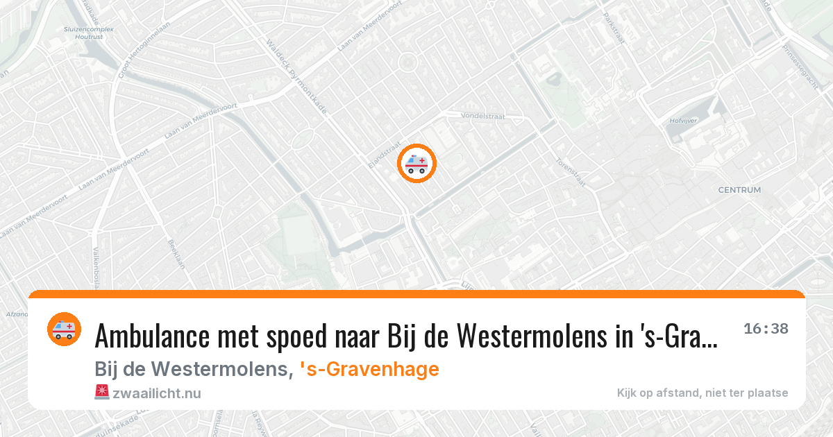 Ambulance met spoed naar Bij de Westermolens in 's-Gravenhage — 5 jun 2026