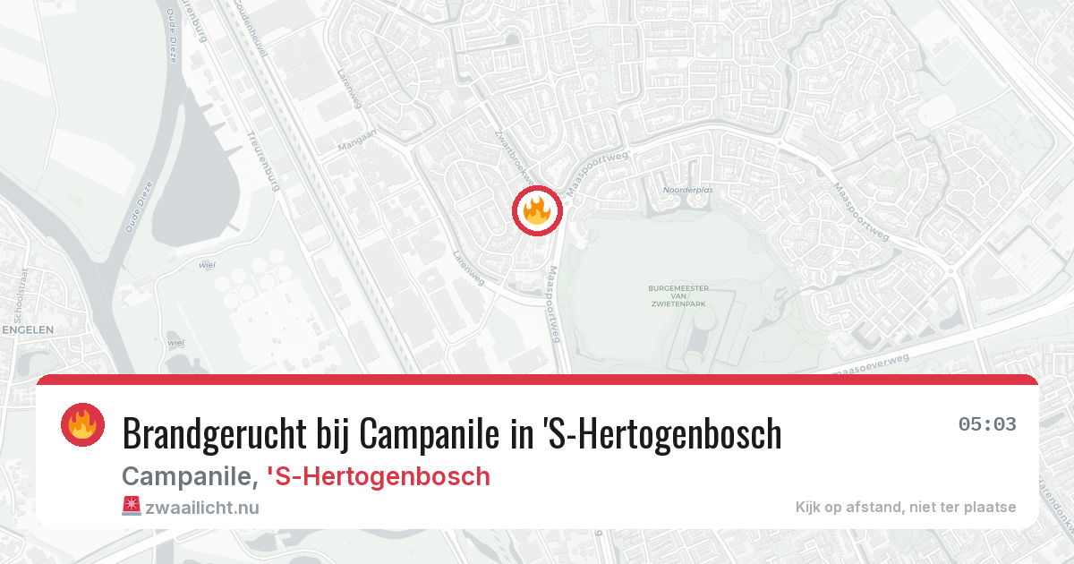 Brandgerucht bij Campanile in 'S-Hertogenbosch — 3 mrt 2026