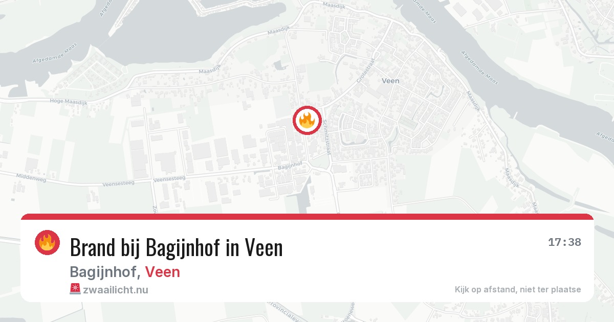 Brand bij Bagijnhof in Veen — 10 feb 2026
