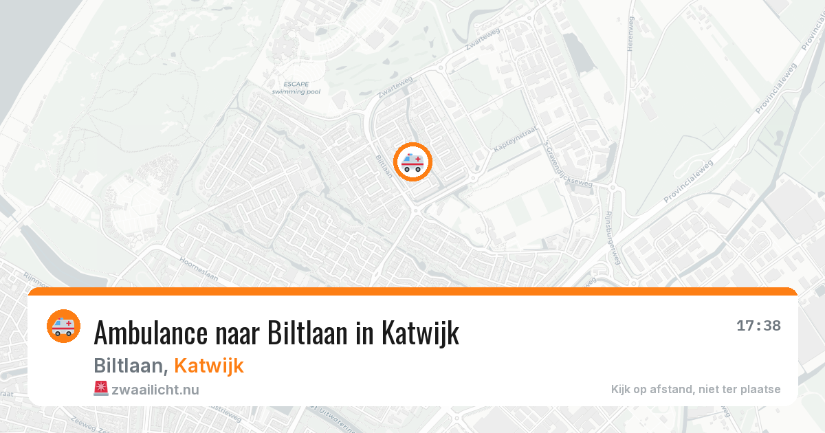 Ambulance naar Biltlaan in Katwijk — 23 jul 2026