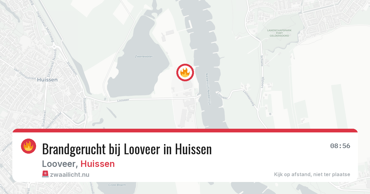 Brandgerucht bij Looveer in Huissen — 17 jul 2026