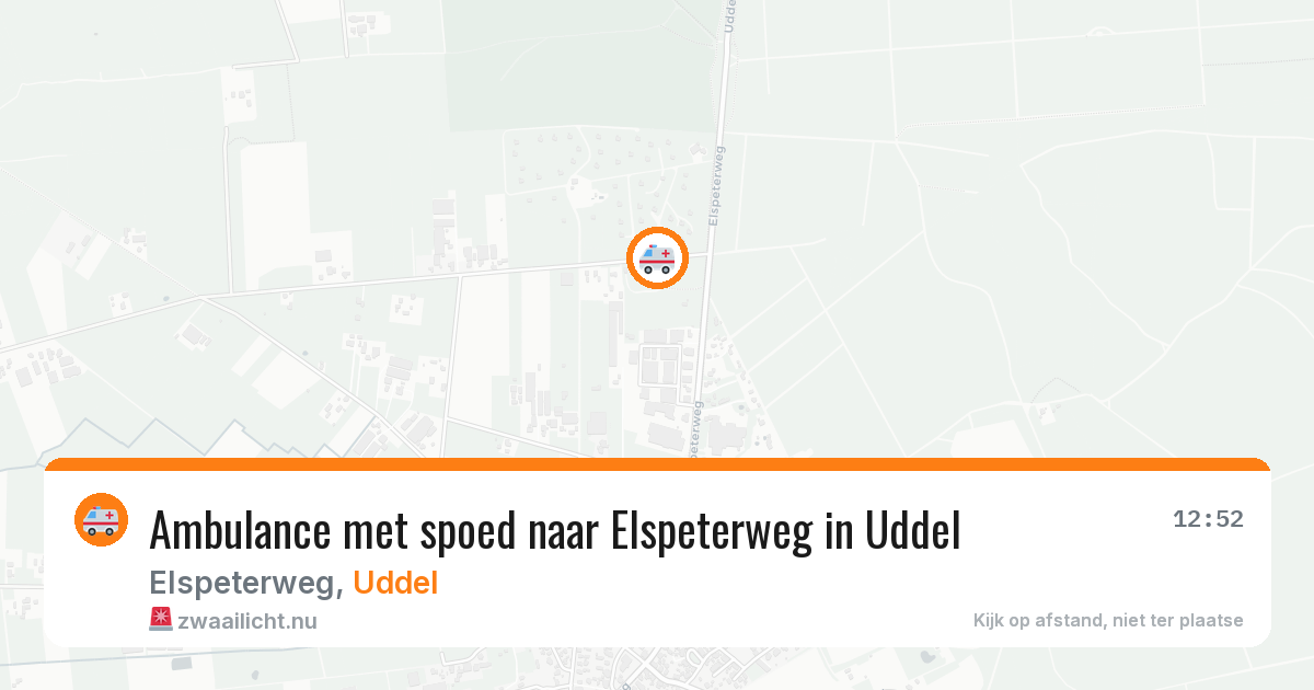 Ambulance met spoed naar Elspeterweg in Uddel — 1 jun 2026