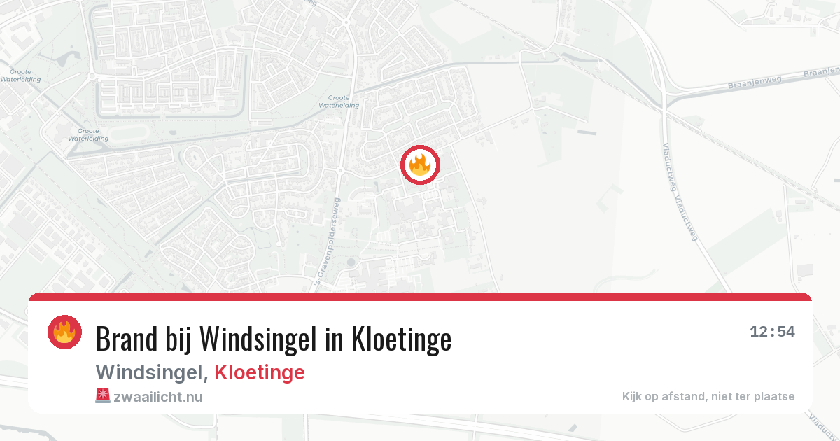 Brand bij Windsingel in Kloetinge — 29 mei 2026