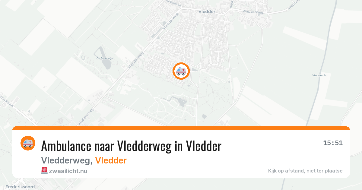 Ambulance naar Vledderweg in Vledder — 29 mei 2026