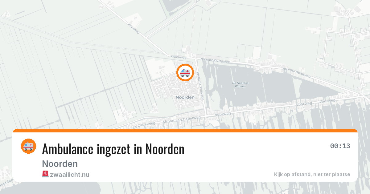 Ambulance ingezet in Noorden — 15 apr 2026