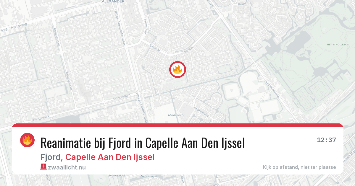 Reanimatie bij Fjord in Capelle Aan Den Ijssel — 7 mei 2026