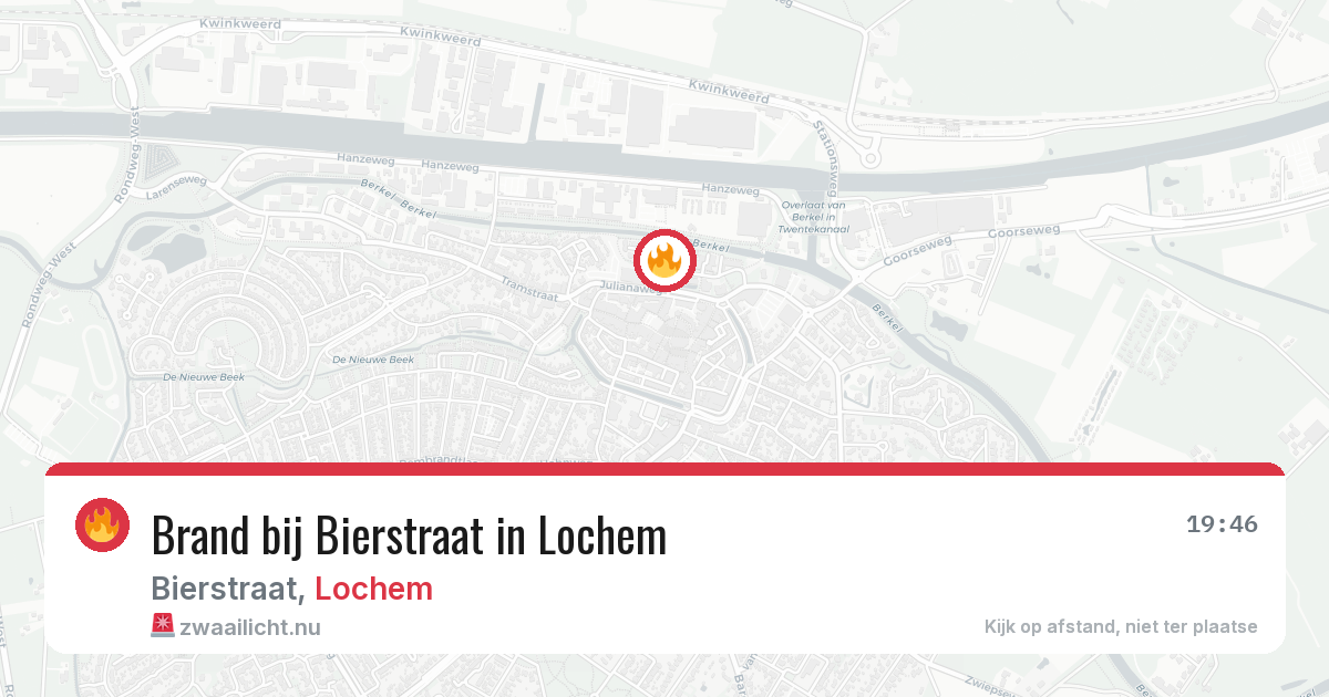Brand bij Bierstraat in Lochem — 11 mrt 2026