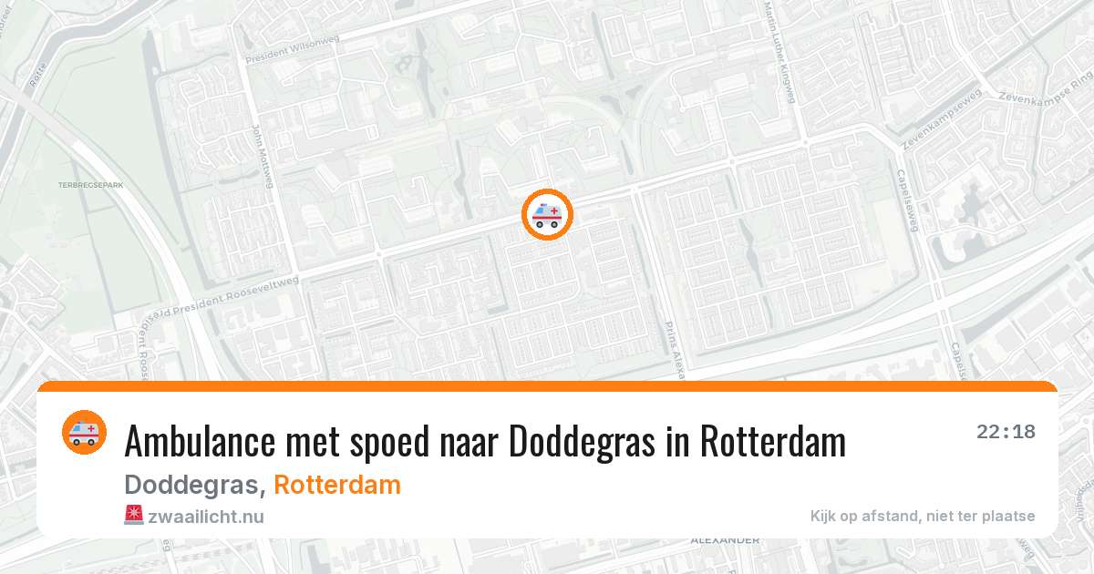 Ambulance met spoed naar Doddegras in Rotterdam — 29 mei 2026